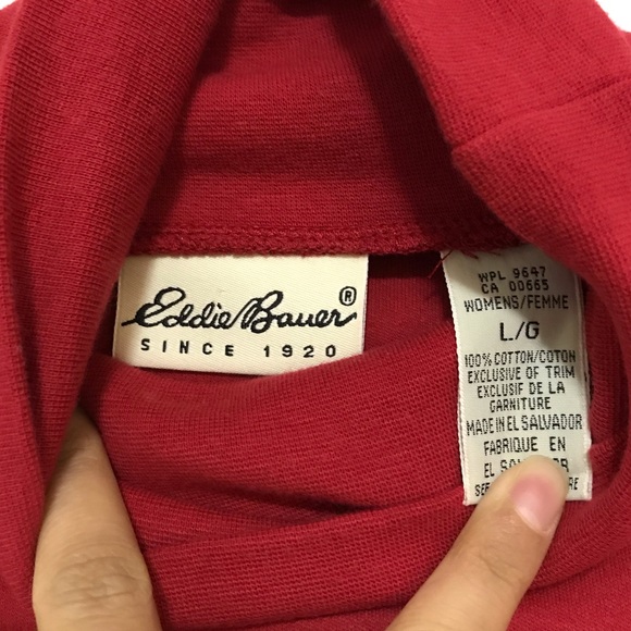 EDDIE BAUER Red Turtleneck - Picture 5 of 10
